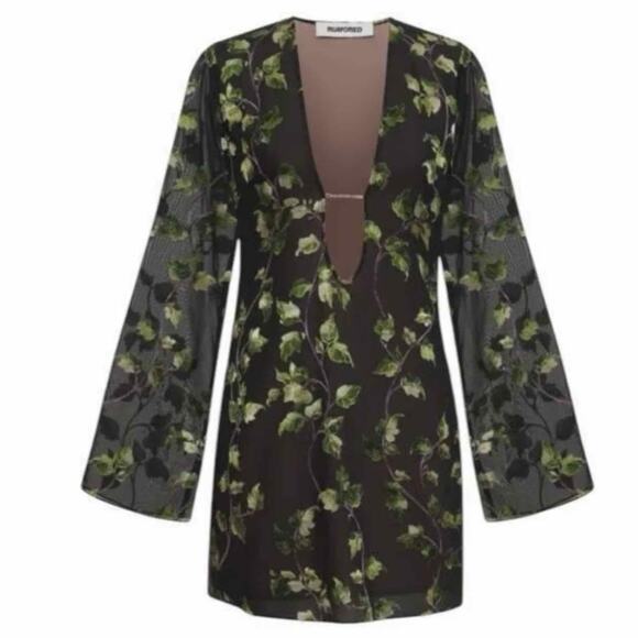 Rumored Sterling Mini Night Out Dress Size Small Envy - Picture 5 of 11